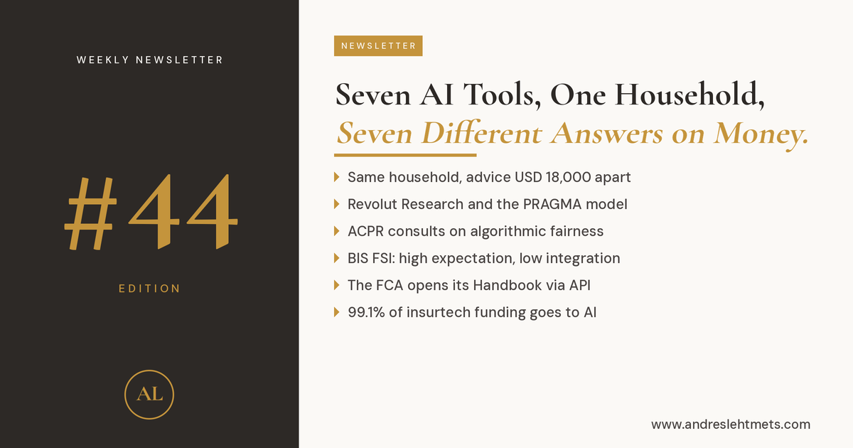 #44: Seven AI tools, one household, seven different answers on money.