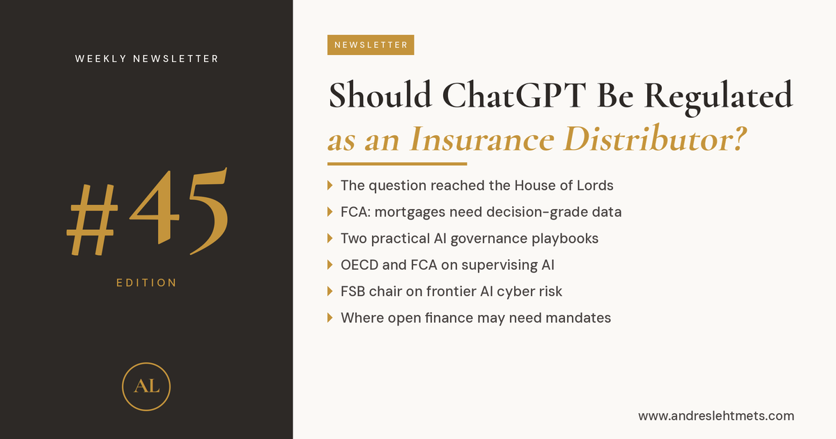 #45: Should ChatGPT be regulated as an insurance distributor?