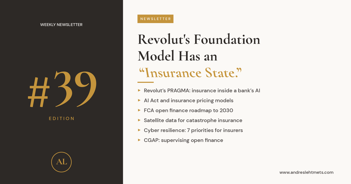 #39: Revolut's foundation model has an "insurance state." Most insurers should pay attention.